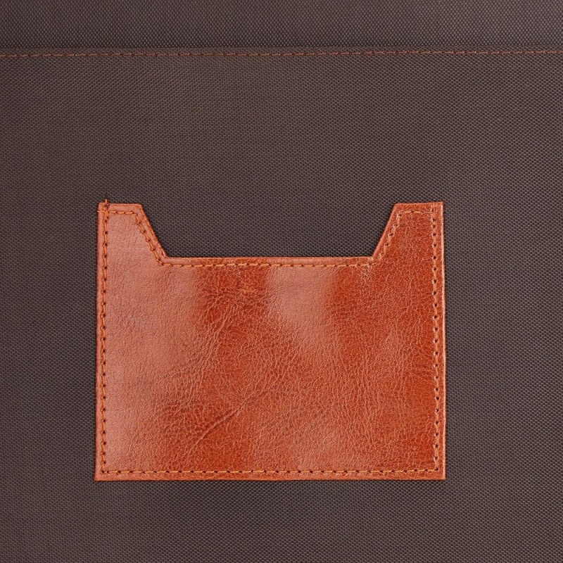 Solimo Professional Portfolio AB-COICT2148 10 Pockets Faux Leather Tan Brown