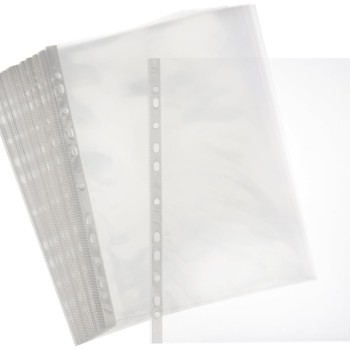 Solimo Sheet Protectors A4 Top-Load 200 Micron Pack of 50 Clear