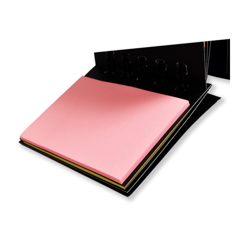 Solimo Sticky Notes Pad COI2280 Pocket-Size Wirobound 5 Colours Flag