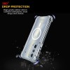 Solimo Wireless Charging Support Back Cover for Motorola Moto Edge 30 Pro, Magnetic Lock, Shock-Absorbent, Clear