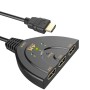 Sounce 3-Port HDMI Switch 4K 3x1 Automatic Switching Black