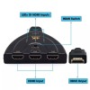 Sounce 3-Port HDMI Switch 4K 3x1 Automatic Switching Black