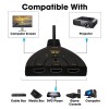 Sounce 3-Port HDMI Switch 4K 3x1 Automatic Switching Black