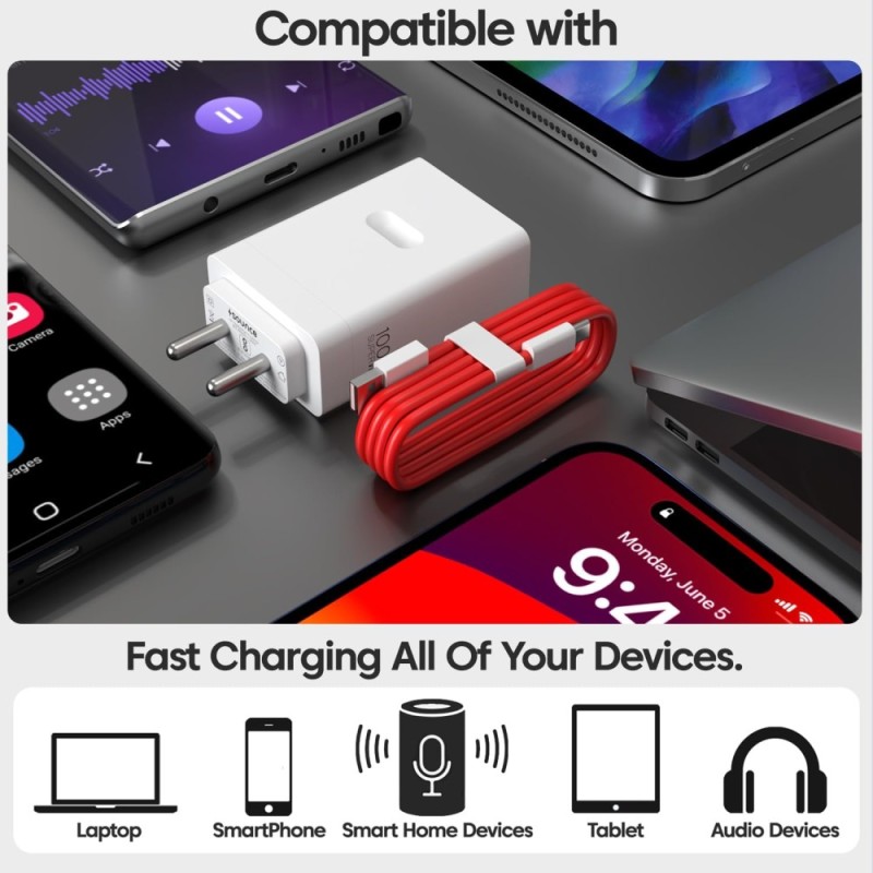 Sounce Power Adapter LTC-04 100W Super VOOC Charger White