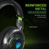 SpinBot Ranger HX700 Wireless Headphones with ANC & RGB, 50mm Drivers, 2.4GHz, Bluetooth, Black