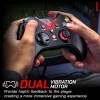 TAG Gamerz G1000 Wired Gamepad Analog Triggers, Haptic Feedback, Ergonomic Design, Black