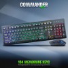 TAG Gaming Keyboard and Mouse Combo TG-U-R-CK-COMMANDER2.0 RGB Backlight Black
