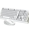 TAG Wireless Keyboard & Mouse Combo T-WL-CK-KBWM1200-W White, 1600 DPI Mouse, Retractable Stand