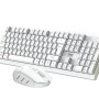 TAG Wireless Keyboard & Mouse Combo T-WL-CK-KBWM1200-W White, 1600 DPI Mouse, Retractable Stand