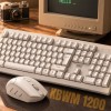 TAG Wireless Keyboard & Mouse Combo T-WL-CK-KBWM1200-W White, 1600 DPI Mouse, Retractable Stand