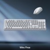 TAG Wireless Keyboard & Mouse Combo T-WL-CK-KBWM1200-W White, 1600 DPI Mouse, Retractable Stand