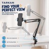 TARKAN Adjustable Flexible Arm Hanging Mount Holder SD_TK_MOBILESTAND_LAZYART_BLACK 360° Adjustability, Ergonomic Design, Matte Black