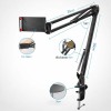 TARKAN Adjustable Flexible Arm Hanging Mount Holder SD_TK_MOBILESTAND_LAZYART_BLACK 360° Adjustability, Ergonomic Design, Matte Black