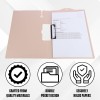 TARKAN Clipboard File Folder SD_TK_FILEFOLDER_CLIPBOARD_PIGR A4 Size, 2 Pack, Pink and Teal Green