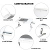 TARKAN Laptop Bed Tray Table SD_TK_LAPTABLE_NEWMARVEL1 Adjustable Height & Angle, USB Hub, Drawer, White