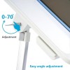TARKAN Laptop Bed Tray Table SD_TK_LAPTABLE_NEWMARVEL1 Adjustable Height & Angle, USB Hub, Drawer, White