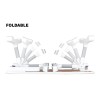 TARKAN Laptop Bed Tray Table SD_TK_LAPTABLE_NEWMARVEL1 Adjustable Height & Angle, USB Hub, Drawer, White
