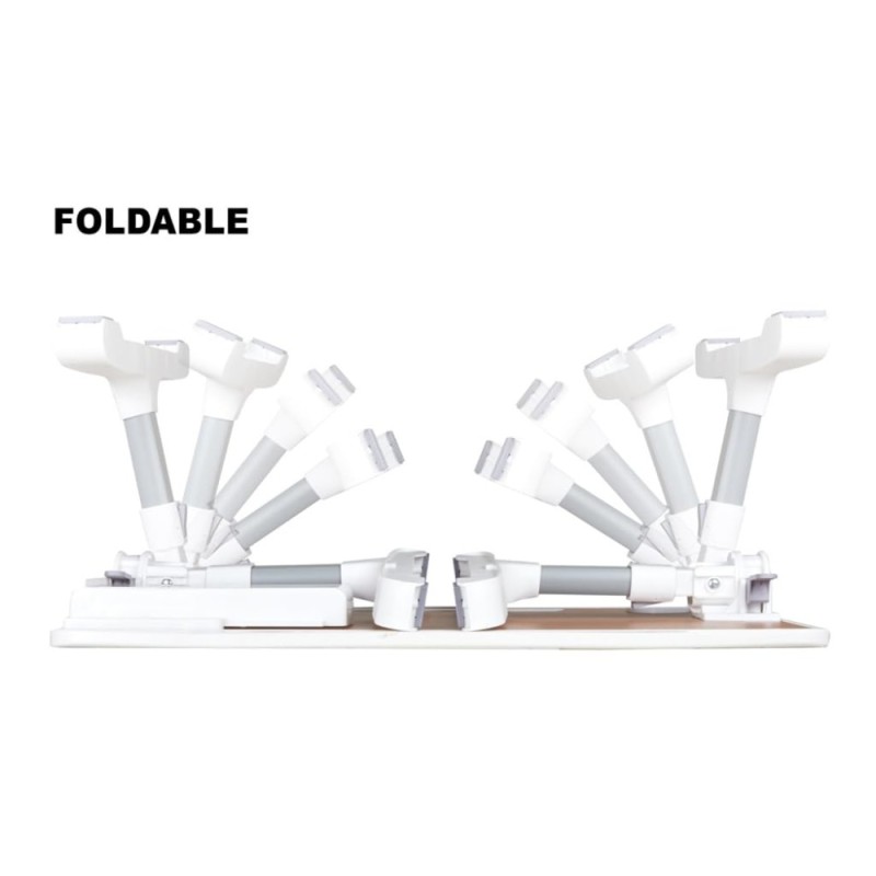 TARKAN Laptop Bed Tray Table SD_TK_LAPTABLE_NEWMARVEL1 Adjustable Height & Angle, USB Hub, Drawer, White