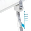 TARKAN Laptop Bed Tray Table SD_TK_LAPTABLE_NEWMARVEL1 Adjustable Height & Angle, USB Hub, Drawer, White