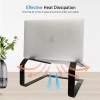 TARKAN Laptop Stand SD_TKCT_LAPTOPSTAND_ARISE_BLACK Heavy Metal Riser Ergonomic Design for 13-17 Inch Laptops