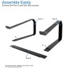 TARKAN Laptop Stand SD_TKCT_LAPTOPSTAND_ARISE_BLACK Heavy Metal Riser Ergonomic Design for 13-17 Inch Laptops