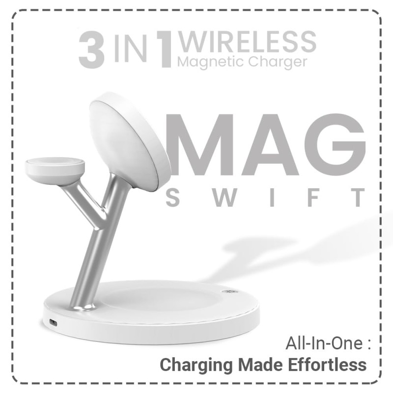 Toreto Magnetic Fast Charging Station TOR-559 30W Adapter White
