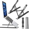 Tukzer Foldable Laptop Stand TZ-T6-Black 7 Level Adjustable Aluminium