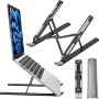 Tukzer Foldable Laptop Stand TZ-T6-Black 7 Level Adjustable Aluminium