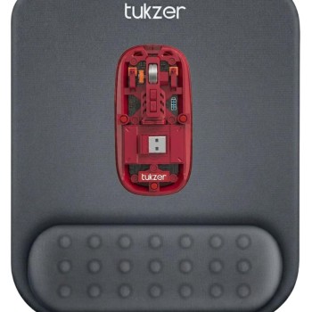 Tukzer Gel Mouse Pad Wrist Rest TZ-MP-GRY Memory Foam Grey