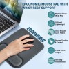 Tukzer Gel Mouse Pad Wrist Rest TZ-MP-GRY Memory Foam Grey