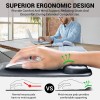 Tukzer Gel Mouse Pad Wrist Rest TZ-MP-GRY Memory Foam Grey