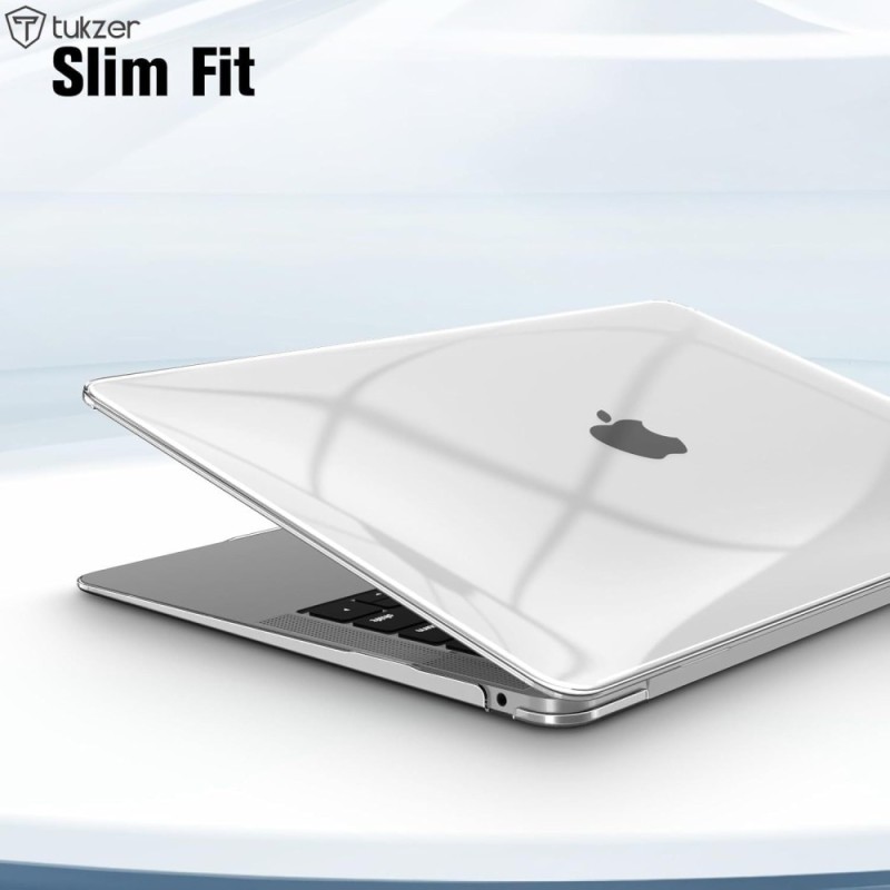 Tukzer Laptop Hard Shell Case Cover for MacBook Air M1 13.3 inch Transparent