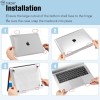 Tukzer Laptop Hard Shell Case Cover for MacBook Air M1 13.3 inch Transparent