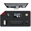 Tukzer Mouse Pad TZ-MP-04-BLK Smooth PU Leather Black-Red