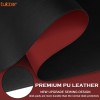 Tukzer Mouse Pad TZ-MP-04-BLK Smooth PU Leather Black-Red