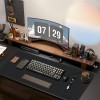 Tukzer Mouse Pad TZ-MP-04-BLK Smooth PU Leather Black-Red