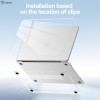 Tukzer Transparent Hard Shell Cover for MacBook Neo A3404, Crystal Clear, Ultra-Thin