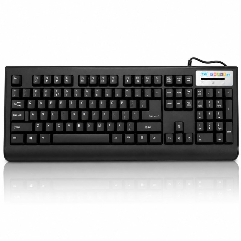 TVS ELECTRONICS Champ Heavy Duty Keyboard Membrane USB Wired 104-Key Champ Heavy Duty