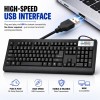 TVS ELECTRONICS Champ Heavy Duty Keyboard Membrane USB Wired 104-Key Champ Heavy Duty