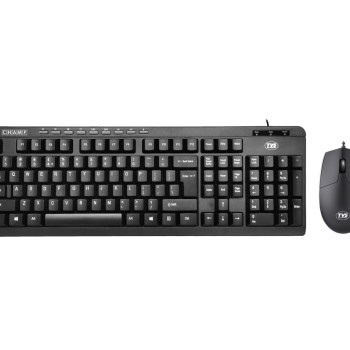 TVS ELECTRONICS TVS Champ MM Combo Wired Keyboard & Mouse, 10 Million Keystrokes, USB Connectivity, Champ Executive Multimedia Combo