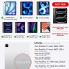 typecase Edge Keyboard Case for iPad Air 11 & Pro 11, 11-Color Backlit, Floating Cantilever Stand, White'26