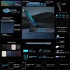 typecase Edge Keyboard Case for iPad Air 11 & Pro 11, Backlit, Touchpad, Pacific Blue'26