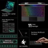 Typecase Edge Keyboard for iPad Air 13 & Pro 12.9 with Trackpad, 11-Color Backlit, Black