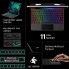 Typecase Edge Keyboard for iPad Air 13 & Pro 12.9 with Trackpad, 11-Color Backlit, Black