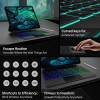 Typecase Edge Keyboard for iPad Air 13 & Pro 12.9 with Trackpad, 11-Color Backlit, Black