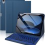 typecase Folio Keyboard Case for iPad A16 & 10th Gen, Magnetic Wireless Detachable, 7-Color Backlight, Marine Blue