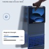 typecase Folio Keyboard Case for iPad A16 & 10th Gen, Magnetic Wireless Detachable, 7-Color Backlight, Marine Blue