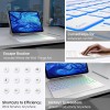 typecase Keyboard Case Edge for iPad 11th & 10th Gen 11-Color Backlit Touchpad White
