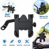 Upix Universal Bike Mount Phone Holder UP4016 Metal Body Black