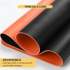 V-CUBE Designs Desk Mat VCD-DMDC7540-BO 75x40cm Vegan Leather Black & Orange